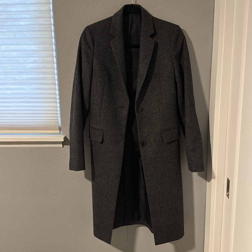Uniqlo Pure Wool And Cashmere Outer Chester Coat - Plaid